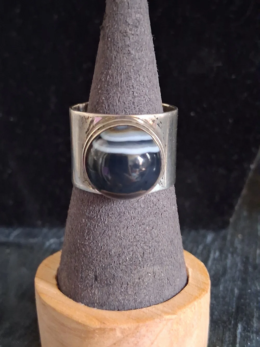 Vintage Sterling Silver High-Profile Statement Ring - Modernist Brutalist Design